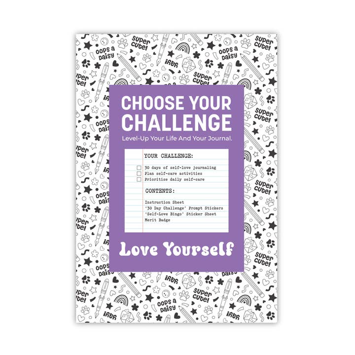 Kit de Diario Ámate a Ti Mismo - Elige Tu Desafío para venta al por mayor de Oops a Daisy UK Ltd