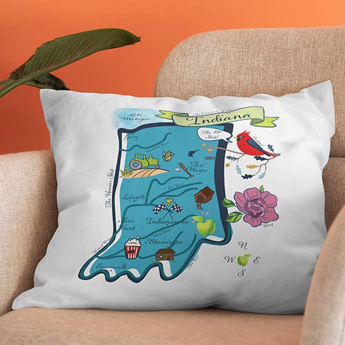 Solo federa decorativa Indiana (senza inserto) per la vendita all'ingrosso da parte di Gooseberry Designs