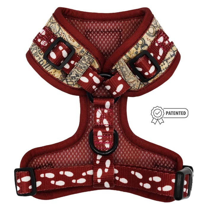SASSY WOOF - Wholesale Pet Harness - Dog - Dog Adjustable Harness - Harry Potterâ„¢ Marauder's Mapâ„¢