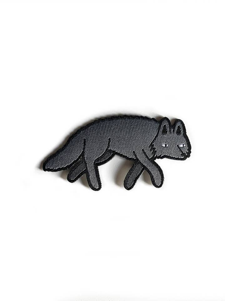 Wolf Woven Iron-on Patch for wholesale by Tom Hardwick