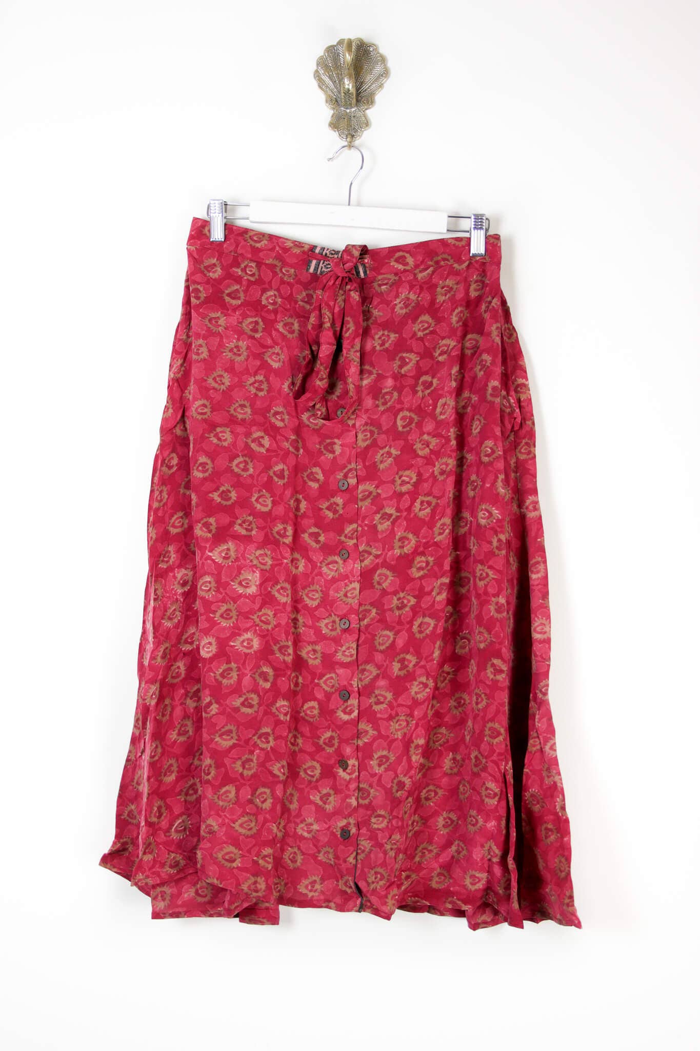 Renew Vintage - Wholesale Skirt - Women's - Sari Silk Skirt6
