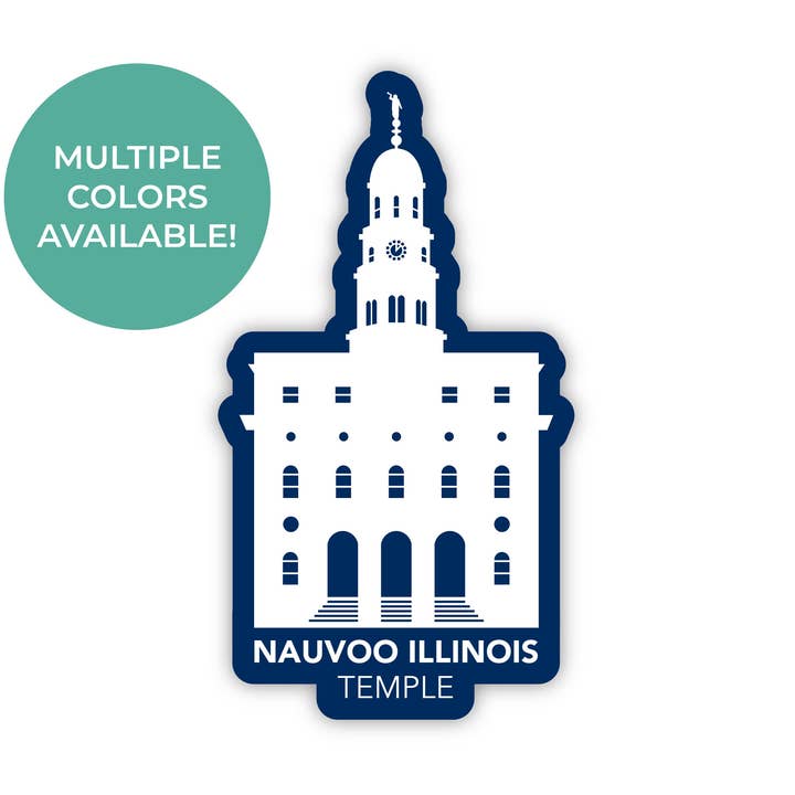 Aufkleber für den Nauvoo Illinois-Tempel, LDS Nauvoo-Tempel in Illinois für den Großhandel von JasmineTreeDesign