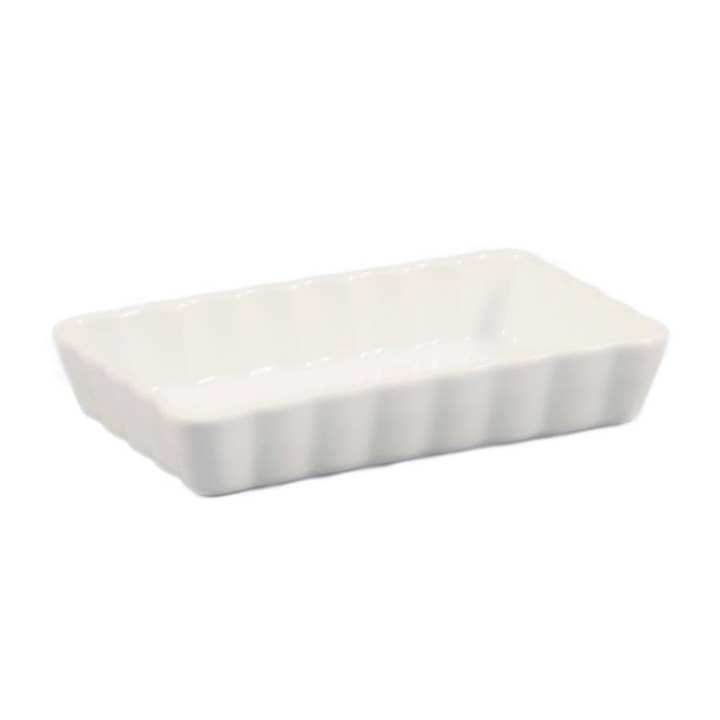 EcoQuality - Wholesale Baking Dish - 7" Rectangular Quiche Baking Dish – Elegant & Durable Bakeware