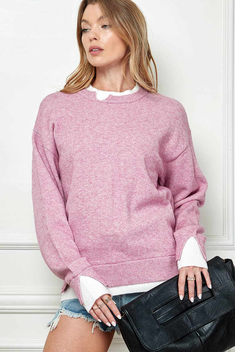 Cezele - Vendita all'ingrosso Maglione tricot - Donna - Maglione in maglia a maniche lunghe - 100% acrilico20