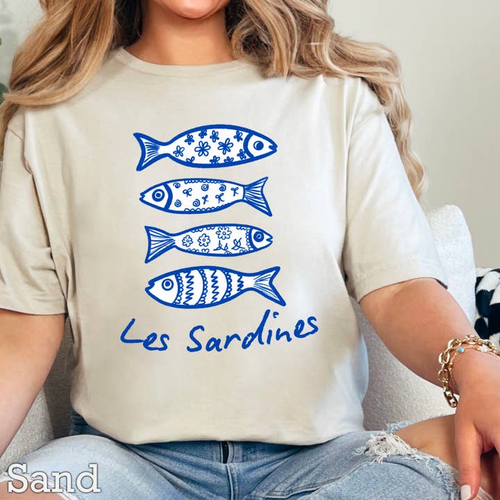 Shoppe SHC - Wholesale T-Shirt (Graphic) - Women's - Les Sardines Coastal Women’s Graphic Tee | Gildan3