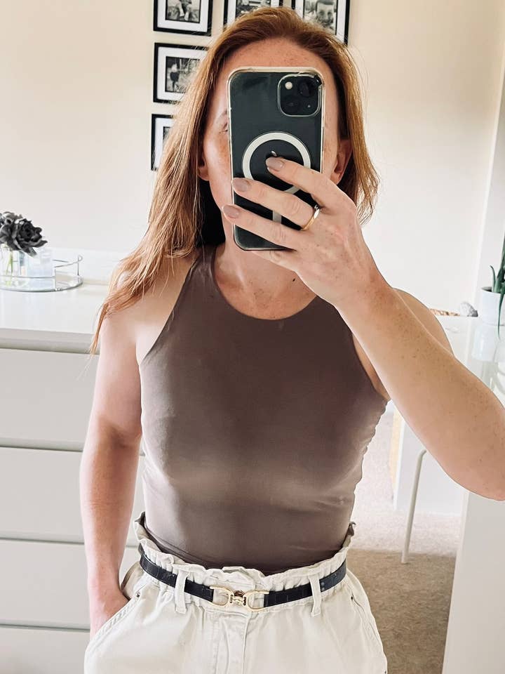 Cropped jersey Tank Top for wholesale by North of the Bridge