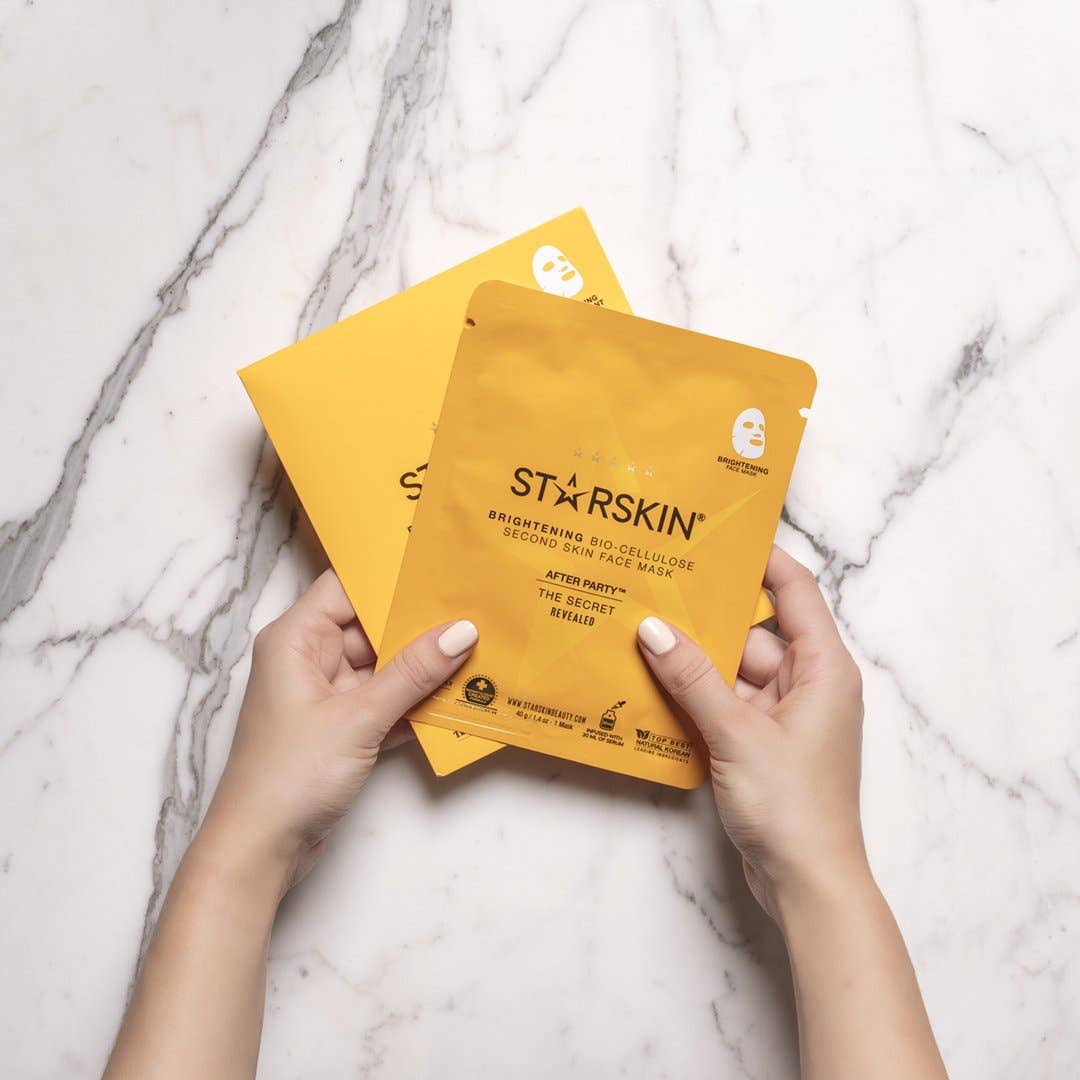 STARSKIN - Wholesale Skincare Face Mask - Brightening Sheet Face Mask – Single | After Party 3