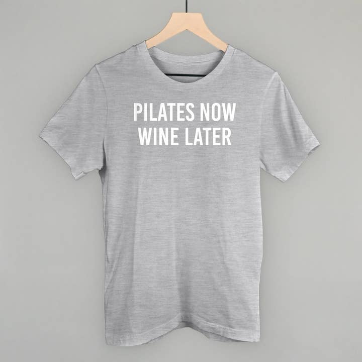 Ivy + Cloth - Wholesale Screen Printed T-Shirt - Women's - Pilates Now Wine Later