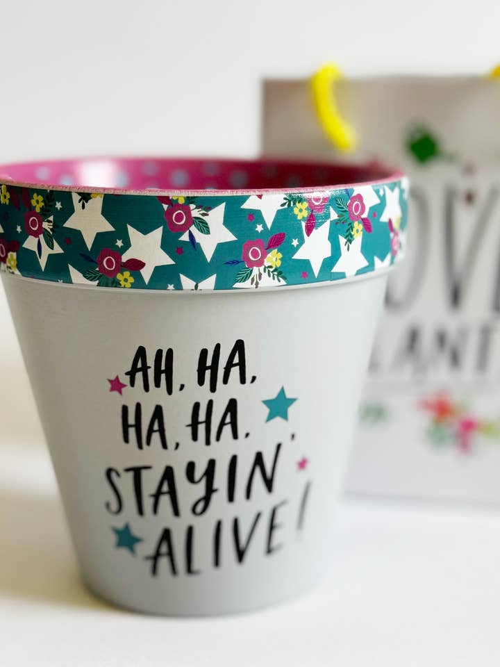 Pot003 | Stayin Alive! | 3,32 £ Cada (De 2 Peças) por atacado de WPL Gifts
