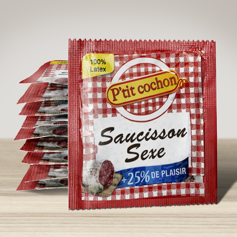 CALLVIN EU - Vente Cadeau amusant/original - Préservatif : Préservatif : Saucisson Sexe0