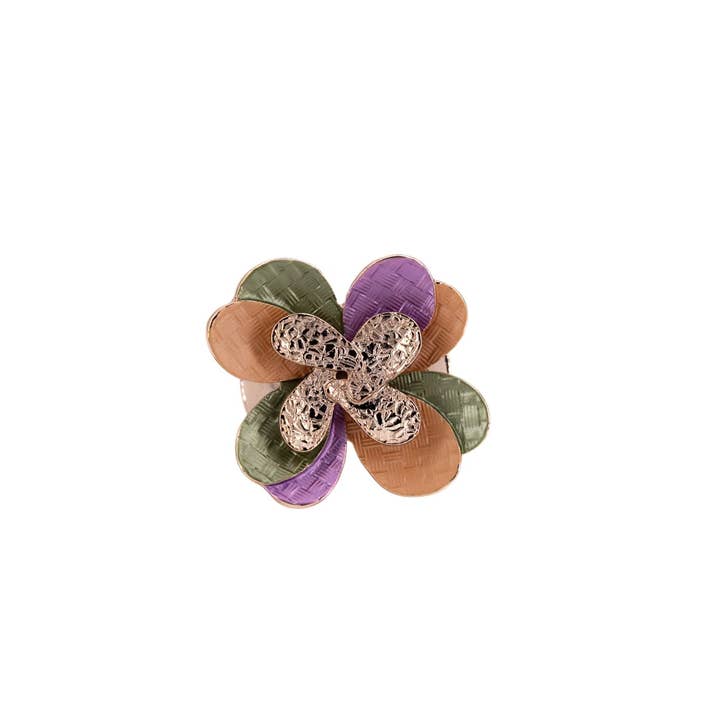 Double flower ring for wholesale by KLK