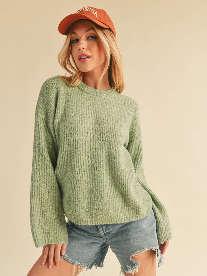 AEMI + CO - Wholesale Knit Sweater - Women's - 337BK Harlie Sweater 1