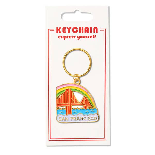 THE FOUND - Wholesale Keychain - Unisex - San Francisco Golden Gate Bridge Keychain
