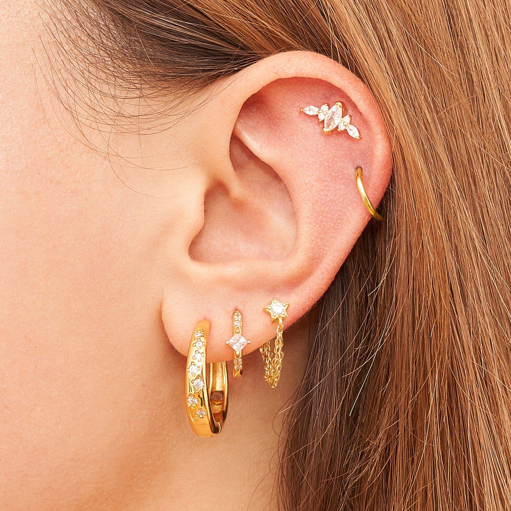 Nébuleuse Bijoux – wholesale Enkelt örhänge – Rym Blanche7