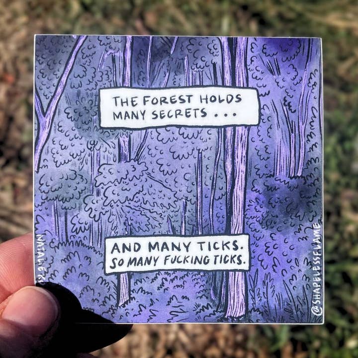 Beurk, tant de tiques Autocollant en vinyle pour la vente par Shapelessflame