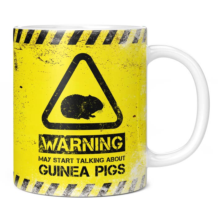 Guinea Pig Mug - Warning May Start Talking About Guinea Pigs for wholesale by Mug Monster