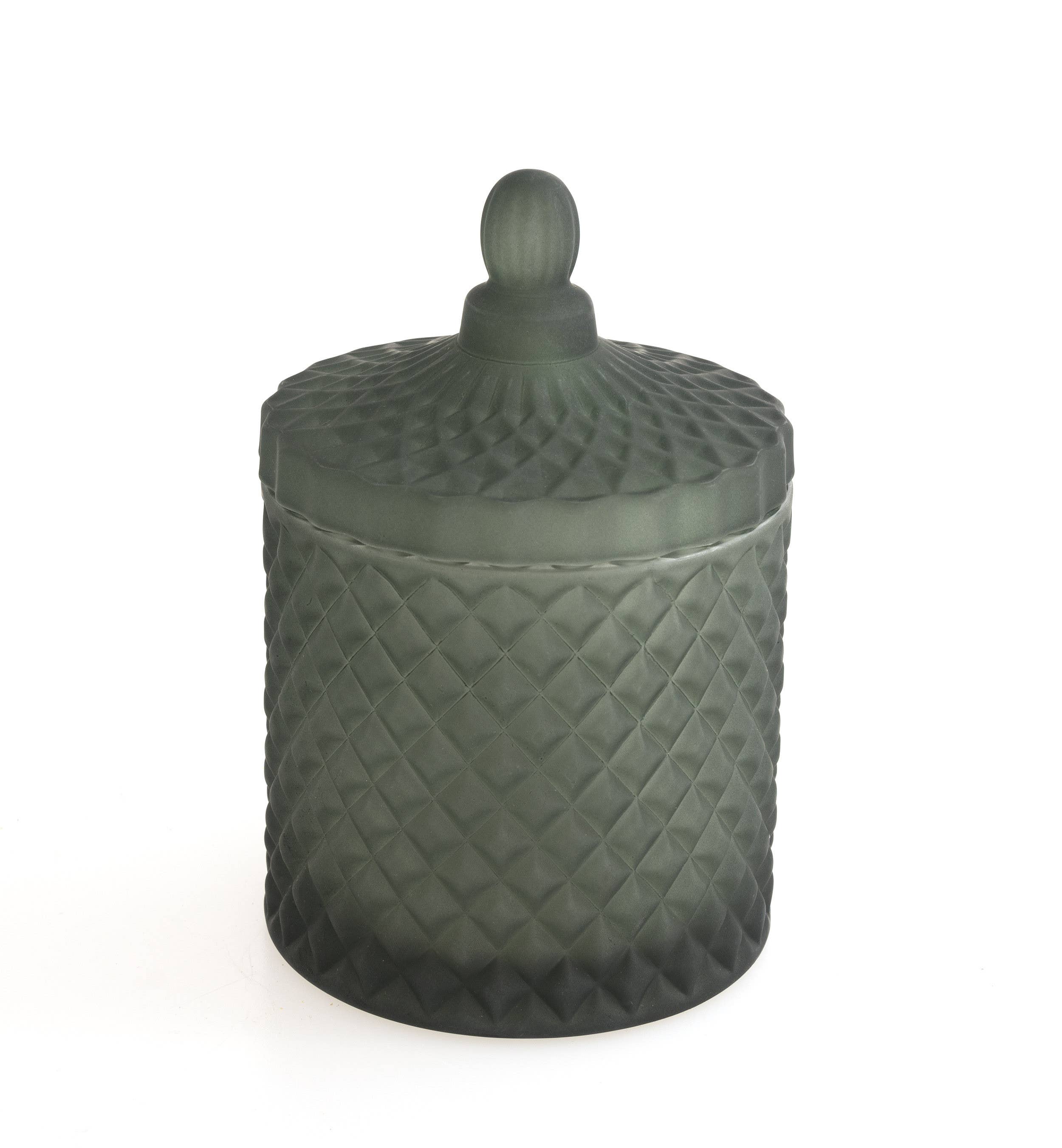 London Luxury Candle Supplies - Wholesale Weckpot/glazen pot - Geo 230 ml gekleurde geslepen glazen pot19