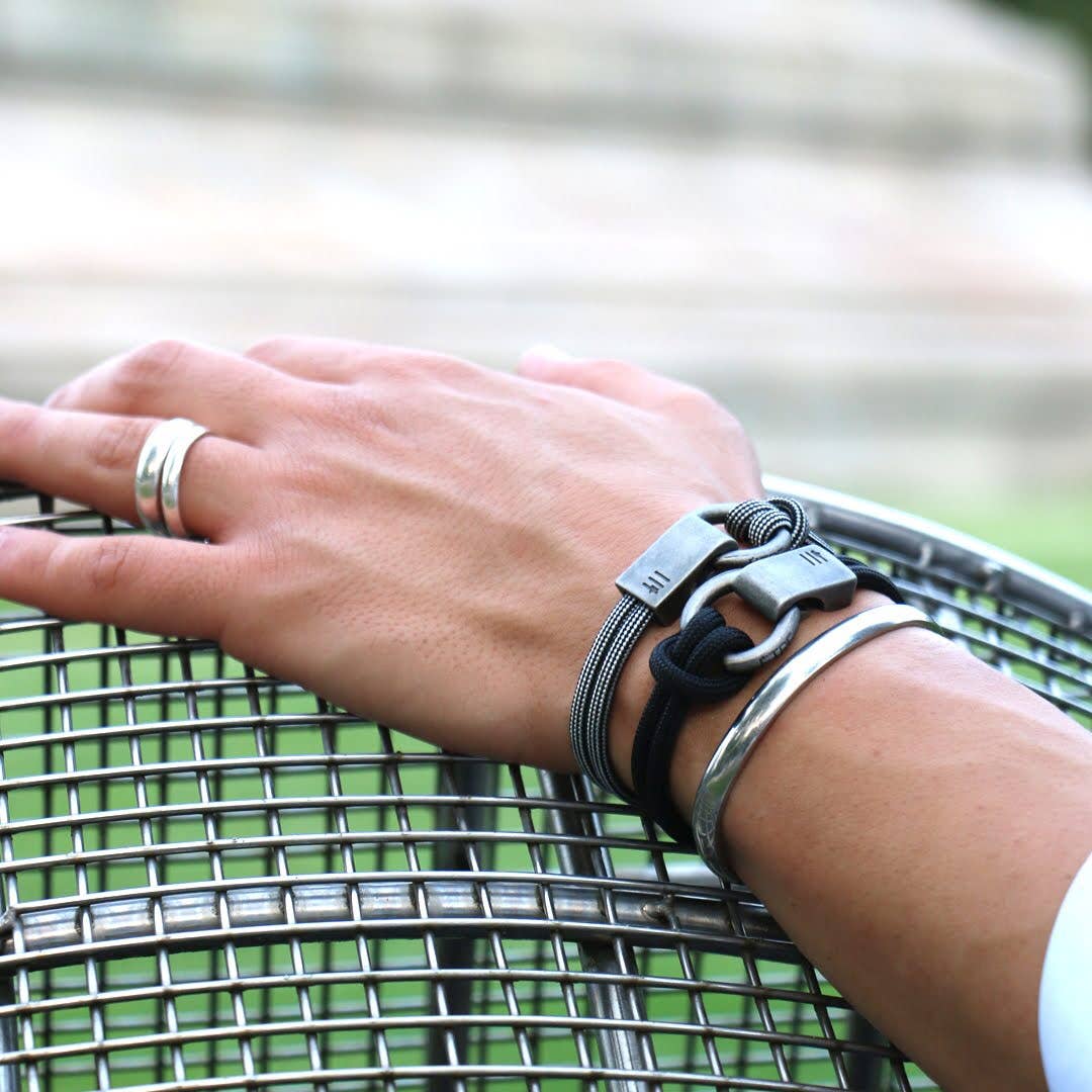 Être - Bracelets & Accessories - Wholesale Jewelry - Men's - Men's Bracelet | Ribeira - Black&White3