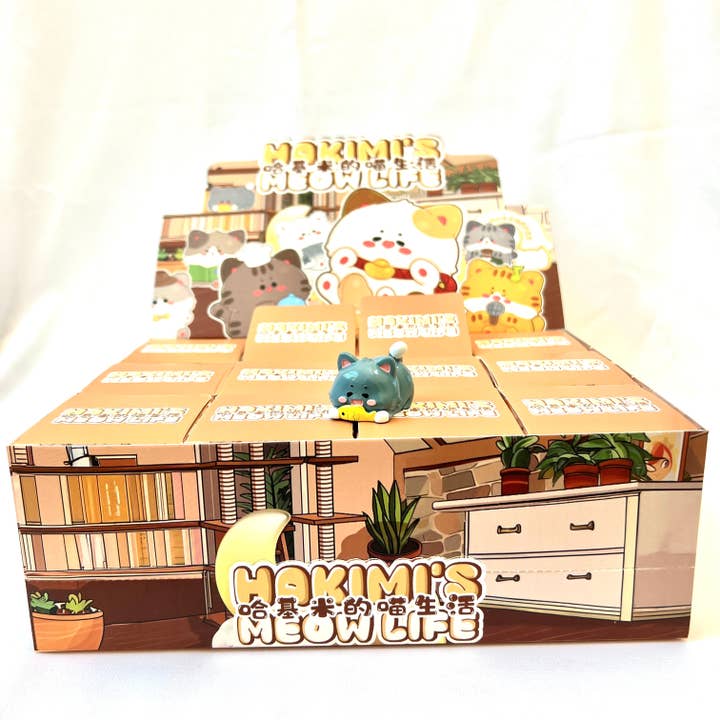 BCmini - Wholesale Decorative Figurine - 71019 KITTEN HAKIMI'S MEOW LIFE CAT FIGURINE BLIND BOX-1212