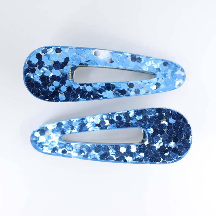 Verdant Moon - Wholesale Hair Clip - Women's - Glitter Hair Clips — Pink, Champagne, Lime Green, Teal, Blue, Black/Pink, Magenta4