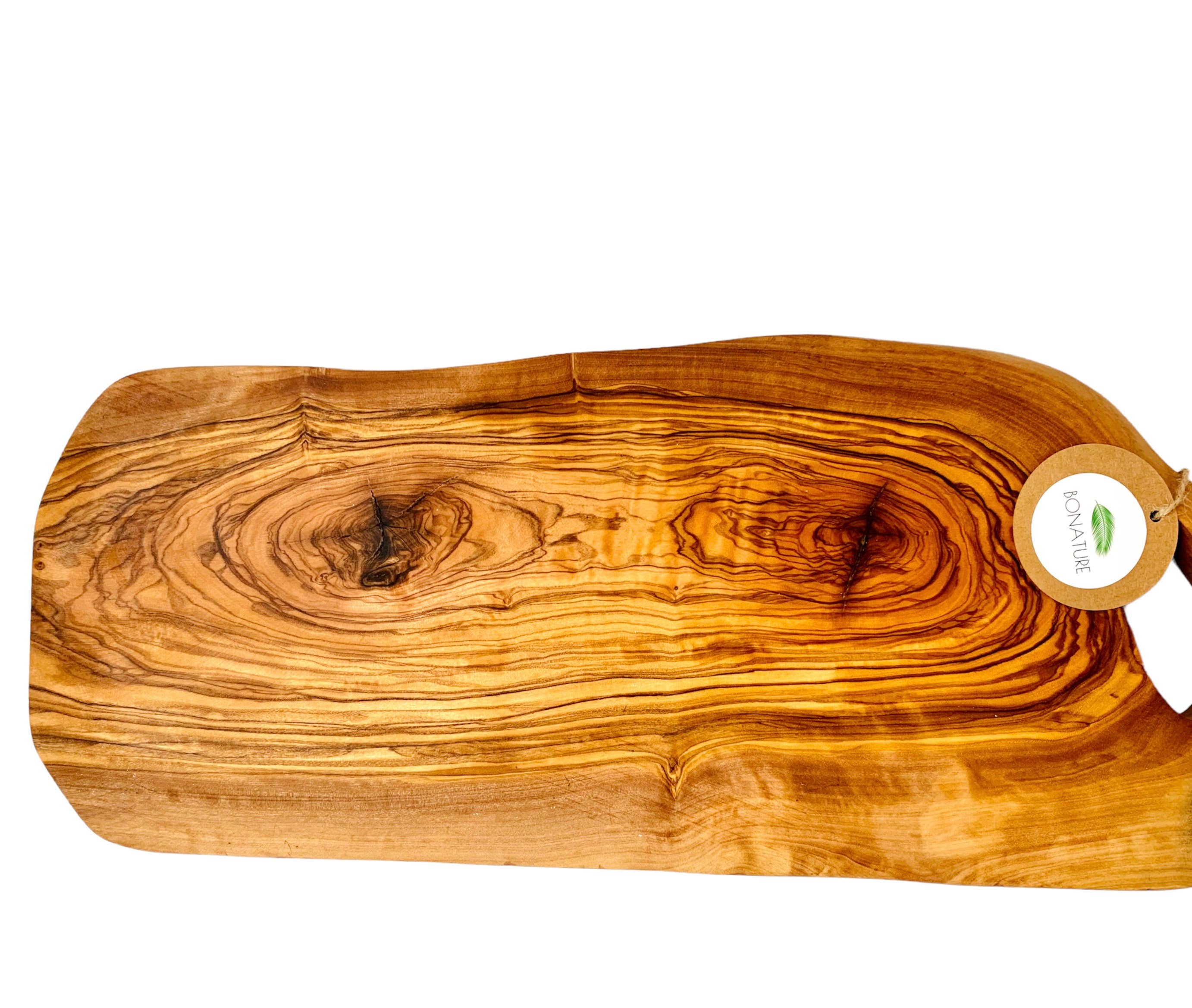 Bonature - Wholesale Cutting Board - Board with handle in olive wood natural shape1