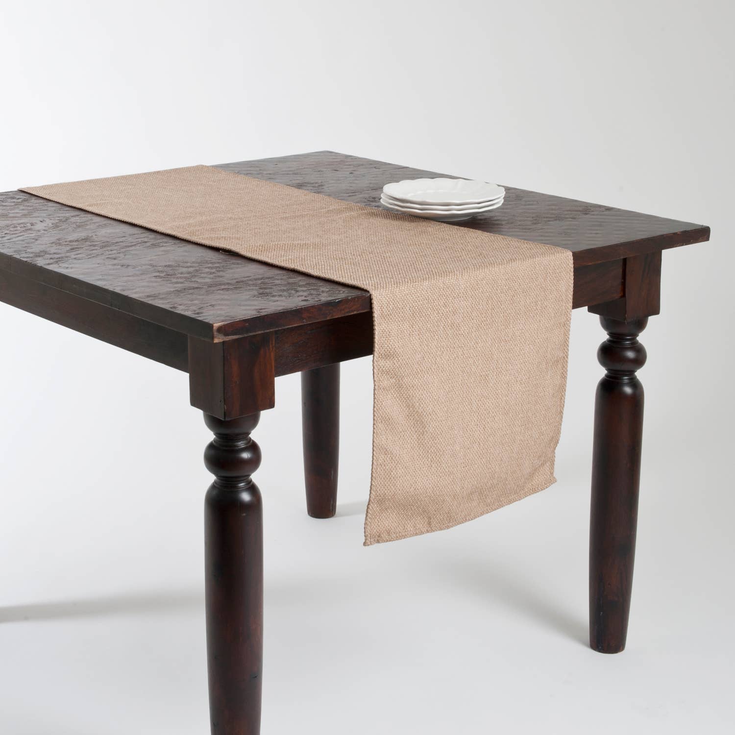 Fennco Styles – wholesale Table runner – Basket Weave Natural Table Runner – 16" x 120" 0