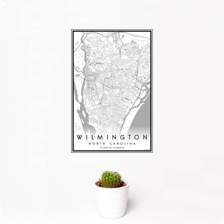 Wilmington NC Mappe Stampa Classica per la vendita all'ingrosso da parte di JACE.design