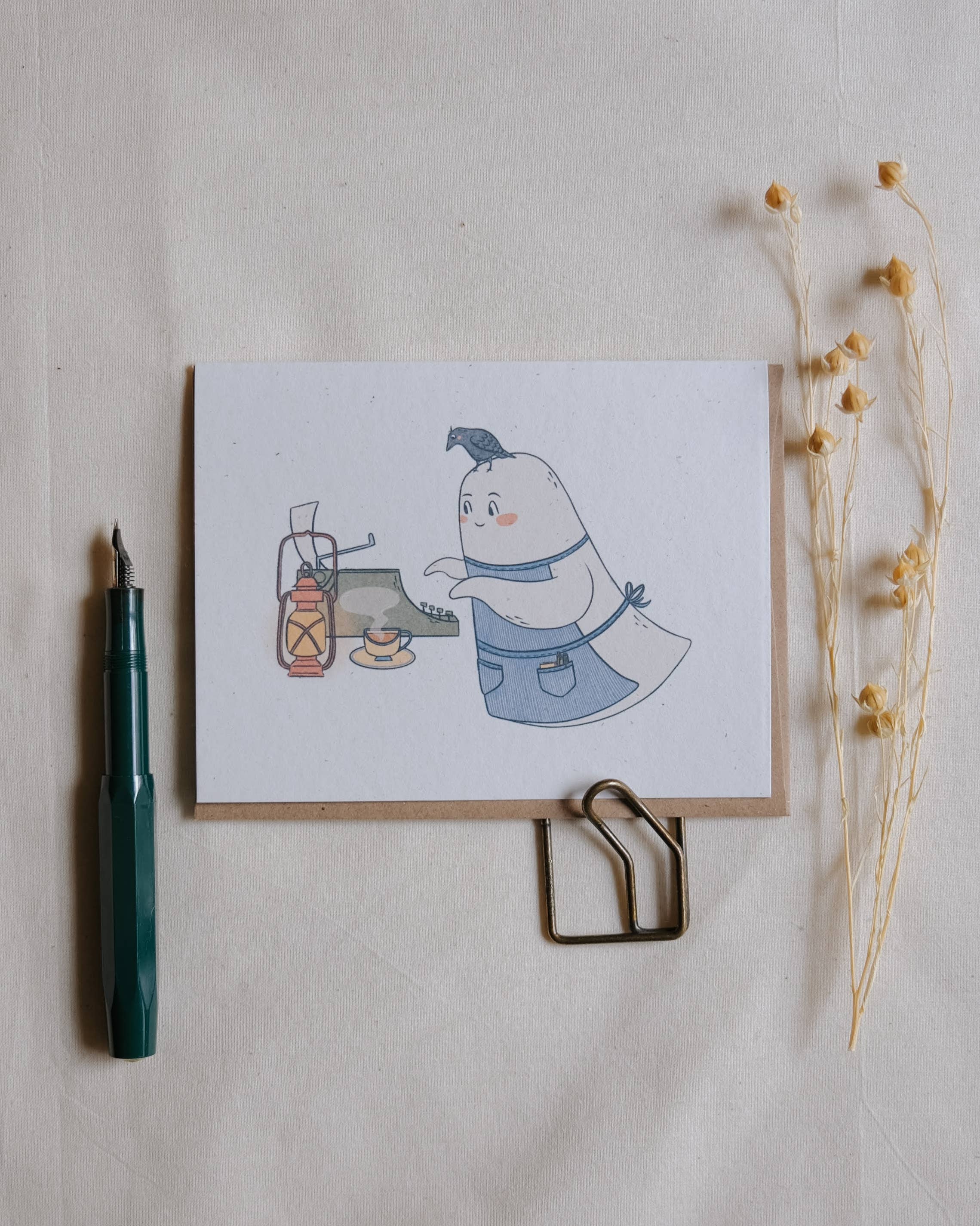 Justine Gilbuena - Wholesale Everyday Greeting Card - Ghostwriter Greeting Card 0