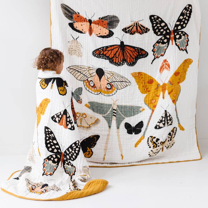 Clementine Kids - Wholesale Throw Blanket - Large Butterfly Collector Throw Blanket2