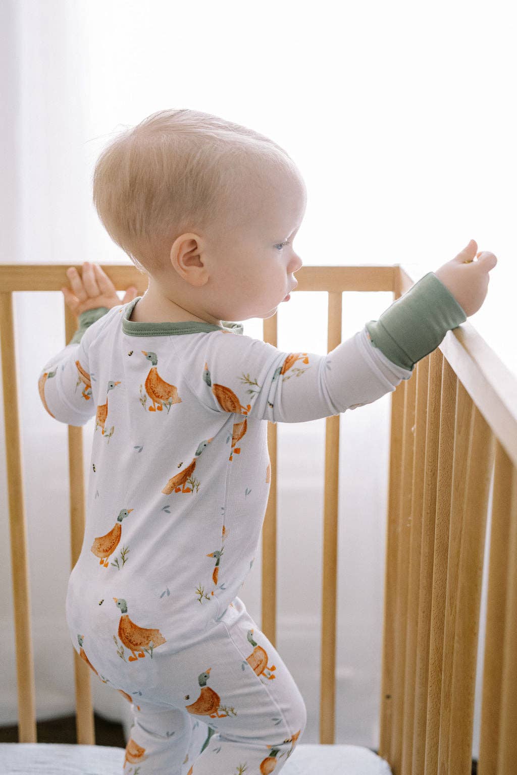 Tiny toes Baby Co - Wholesale Jumpsuit - Baby - Little Duckling Bamboo Zipper Romper4