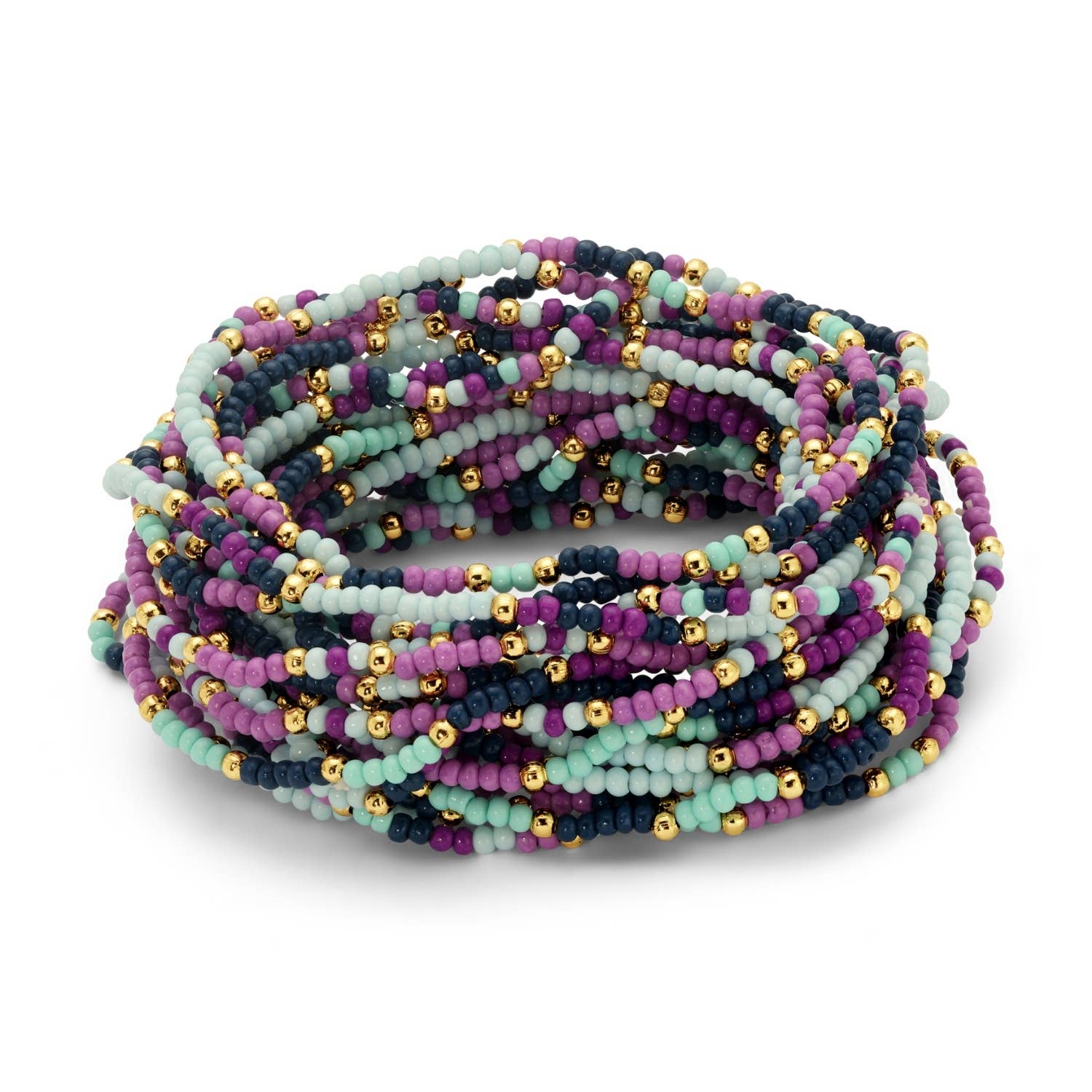 Splendid Iris - Wholesale Beaded Bracelet - Assorted 2mm Stretch Seed Bead Bracelets28