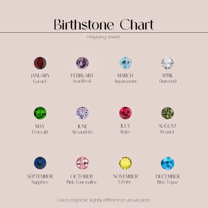 HolyBang Jewels - Wholesale Dangle Earrings - ROUND CUT BIRTHSTONE DANGLE HOOP EARRINGS - E-H60356