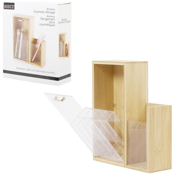 Stylish and Eco-Friendly Bodico Bamboo Cosmetic Storage for wholesale by Bodico