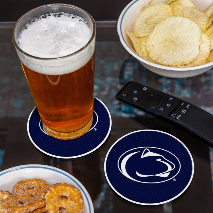 Rico Industries - Wholesale Coasters - PENN STATE 4" MOLDED PVC COASTER 4-PACK1