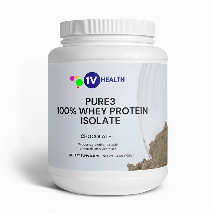 Pure3 100% Whey Protein Isolate (Chocolate) for wholesale by 1V Health