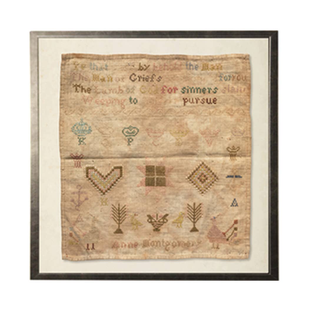 Antique Curiosities Inc – wholesale Art print – Vintage sampler reproduction print P0