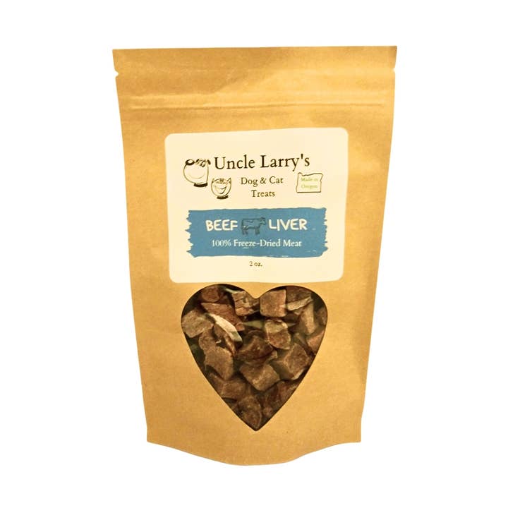 100% Beef Liver 2 oz for wholesale by Uncle Larry's Treats