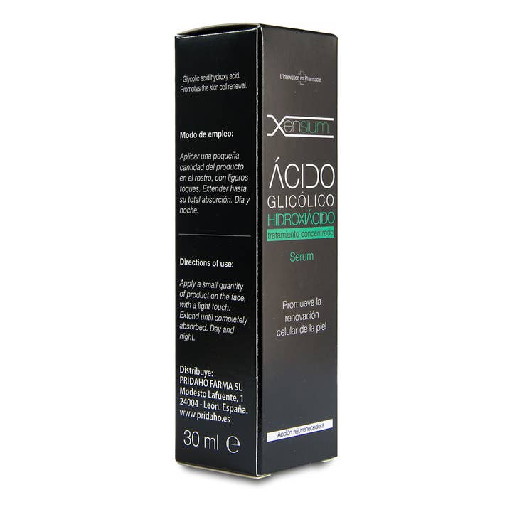 Pridahofarma - Venta al por mayor Sérum facial - XENSIUM Serum Ácido Glicólico Hidroxiácido 30 ml