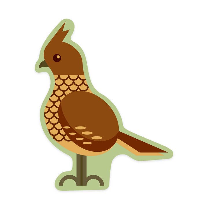 Vinyl Sticker Scaled Quail, Geometric for wholesale by Lantern Press