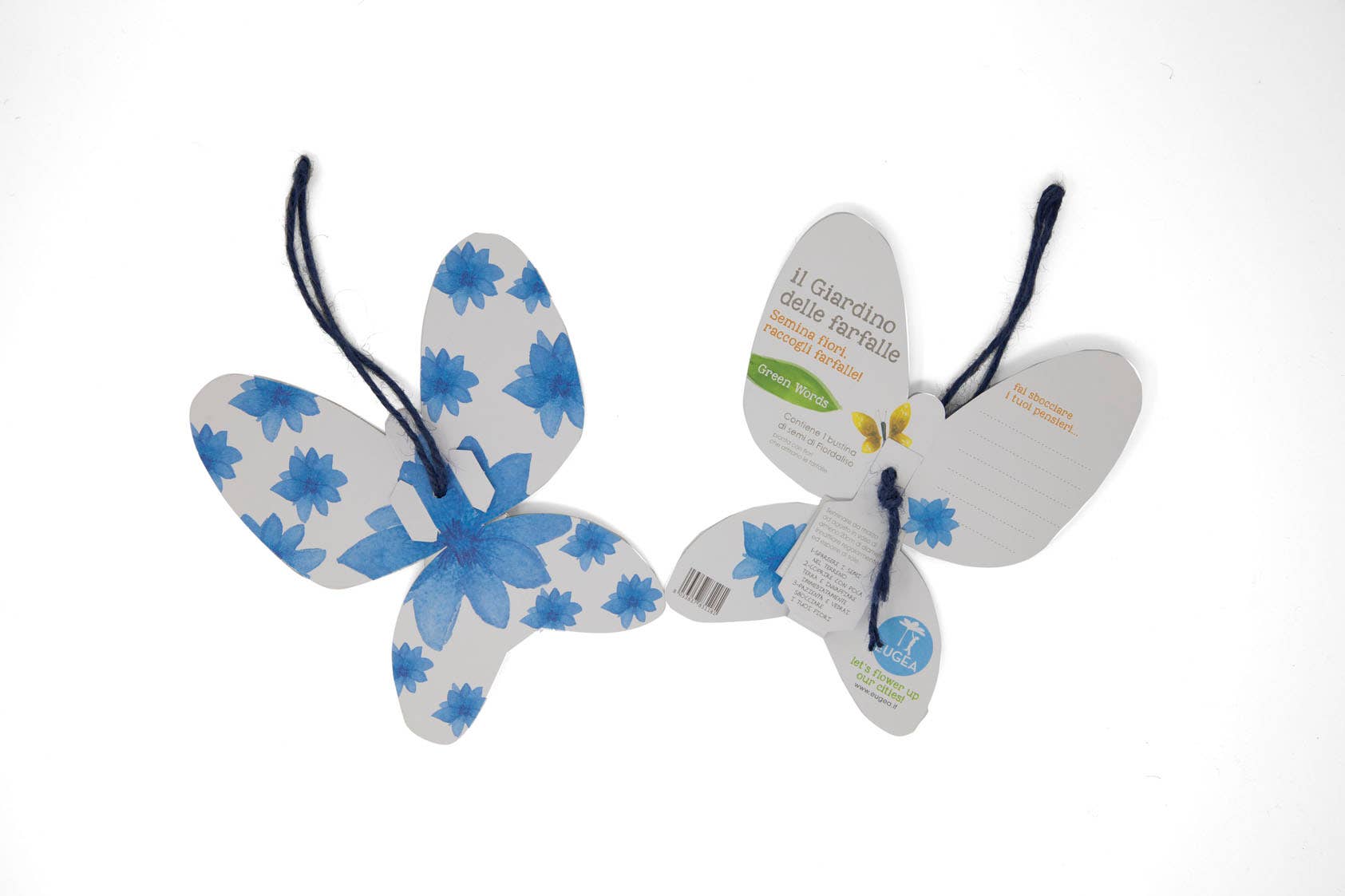 EUGEA - Vendita all'ingrosso Kit per lavoretti fai da te - Green words - Gea azzurra con semi di Nigella2