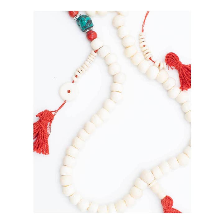 Blank Japa Mala White with Counters for wholesale on Faire1