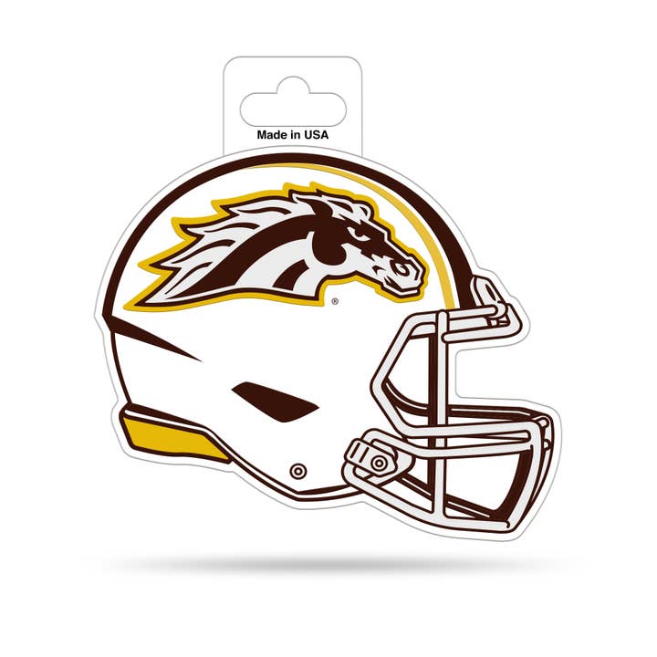 NCAA Western Michigan Broncos Shape Cut Helmet Decal for wholesale by Rico Industries