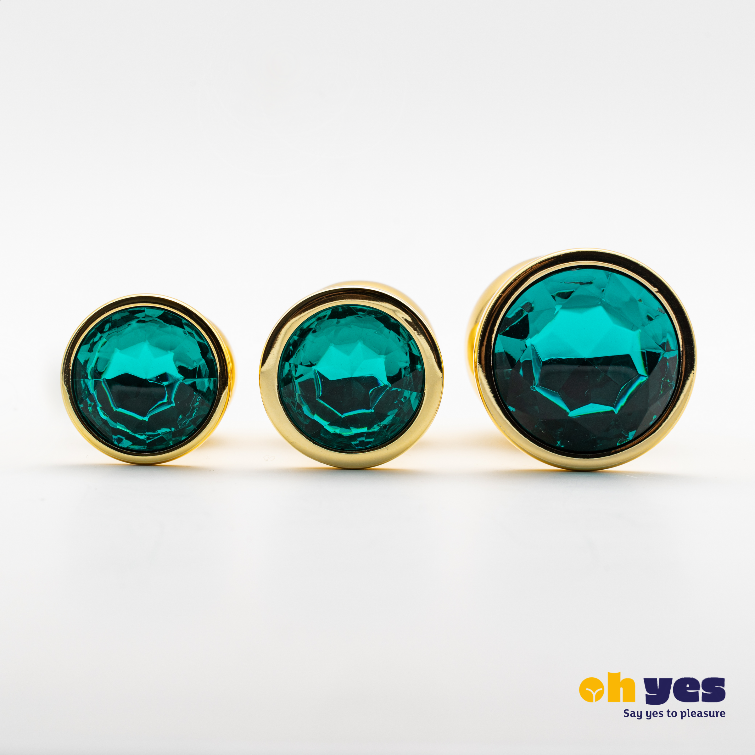 ohyes - Vente Sex toys - Ensemble de plug anal en métal doré11