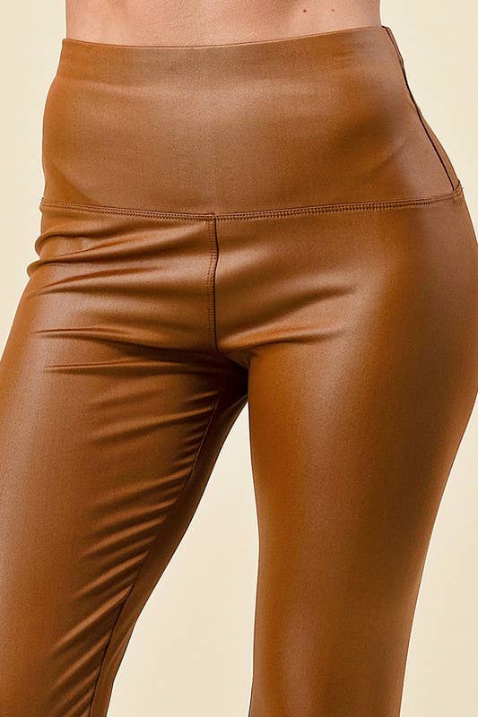 MIO WHOLESALE - Wholesale Fashion Leggings - Women's - PPU05 HIGH RISE VEGAN LEATHER LEGGINGS8