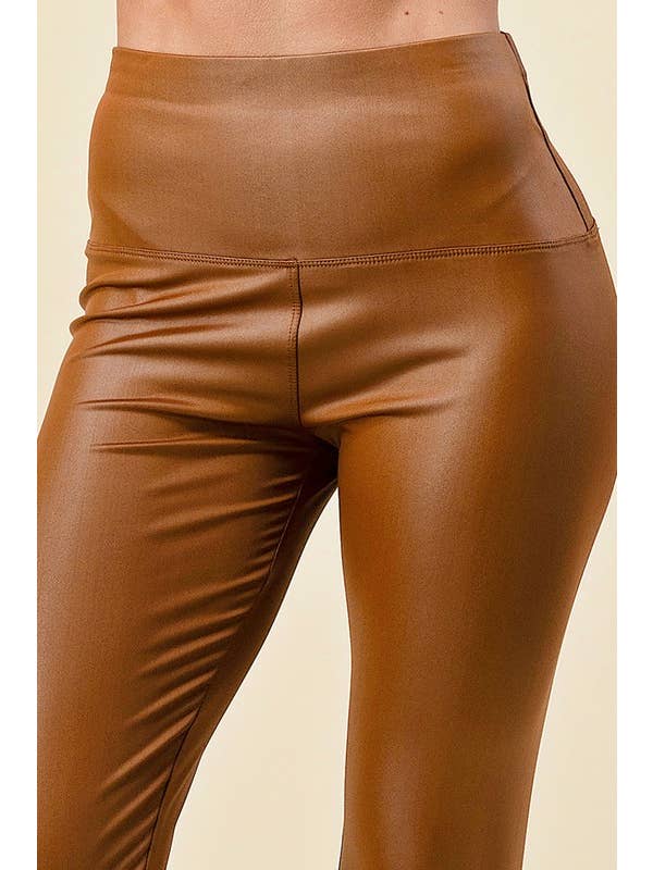 MIO WHOLESALE - Wholesale Fashion Leggings - Women's - PPU05 HIGH RISE VEGAN LEATHER LEGGINGS8
