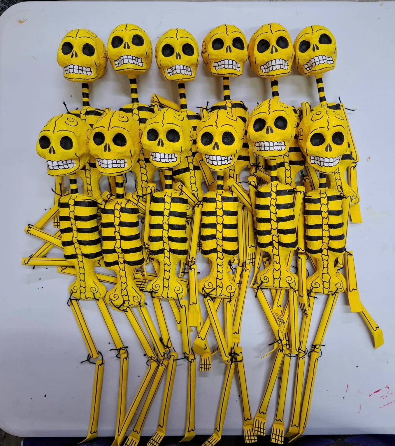 Viva Greetings - Wholesale Decorative Figurine - Paper Mache Calavera Day of the Dead Skeleton Colored2