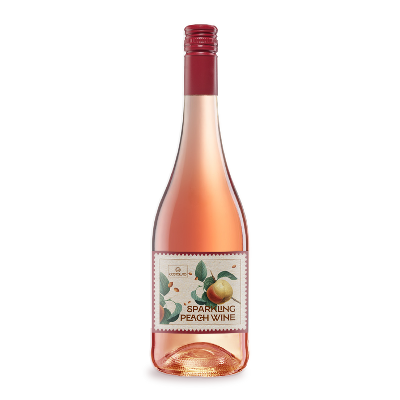 COSTOLUTO - Vendita all'ingrosso Vino/Birra/Liquori a basso contenuto alcolico - Vino Frizzante alla Pesca / 750ML / VE 30
