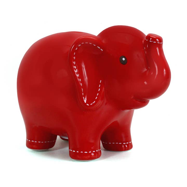 Banco de elefante costurado grande vermelho por atacado de Child To Cherish®