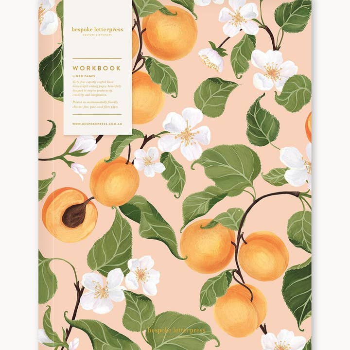 Bespoke Letterpress - Wholesale Notebook - Peaches Workbook