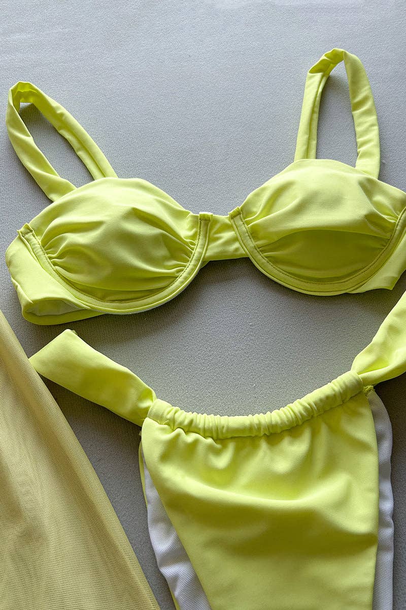 LJUSGUL Elegant tvådelad strandset för wholesale på Faire5